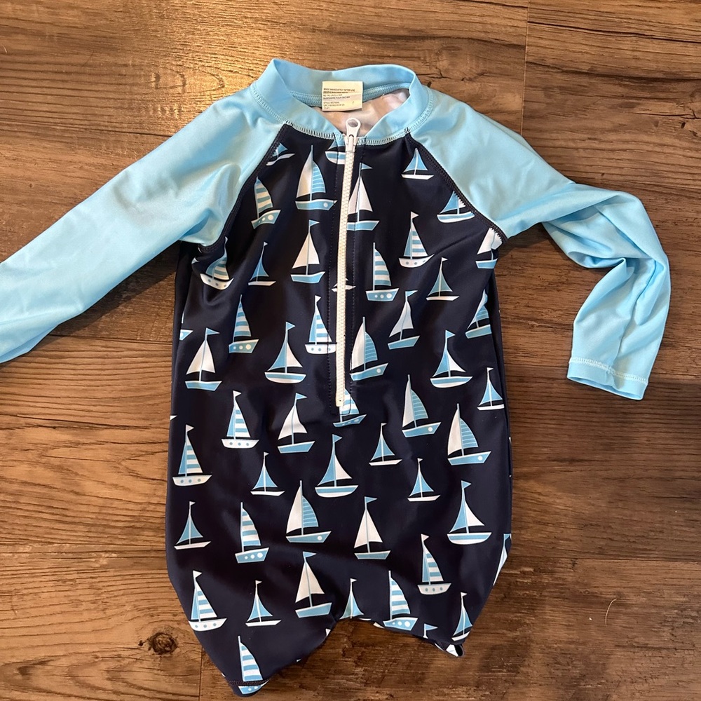 12-24 month zip up bathing suit
